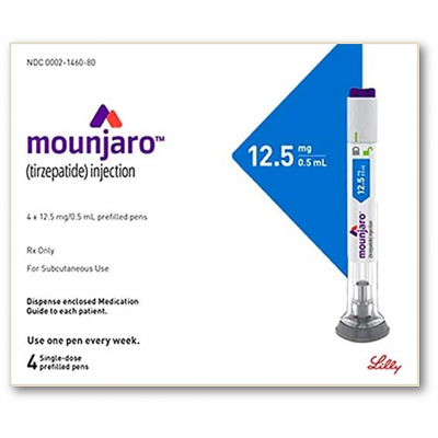 MOUNJARO 12.5 MG / 0.5 ML ( TIRZEPATIDE ) FOR SUBCUTANEOUS INJECTION 4 PRE-FILLED PENS